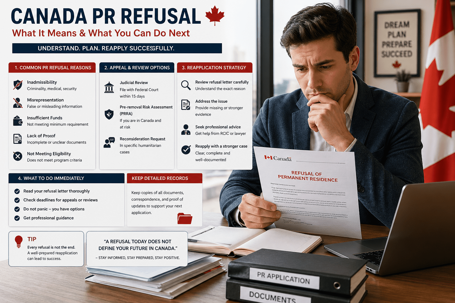 Canada PR Refusal: 5 Critical Steps After Your Application